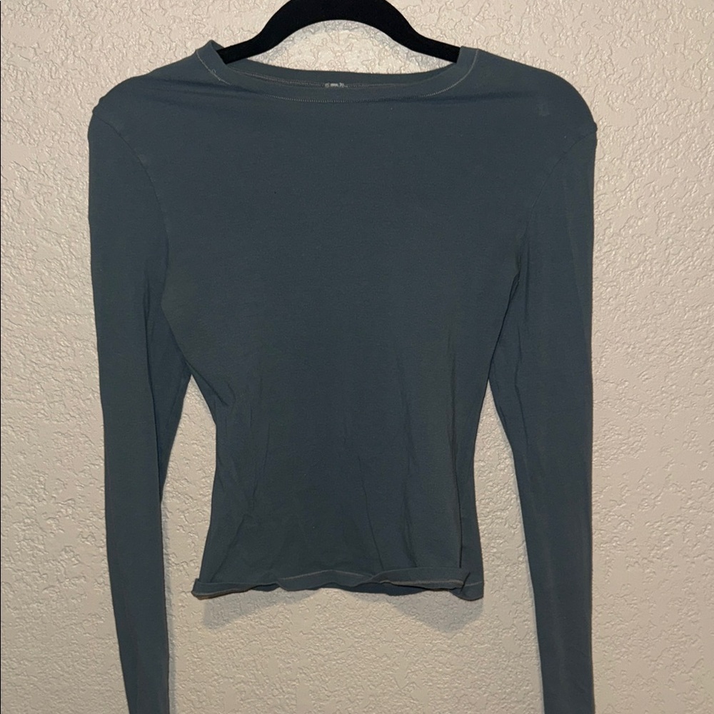 SKIMS Long Sleeve Top - Slate Gray
